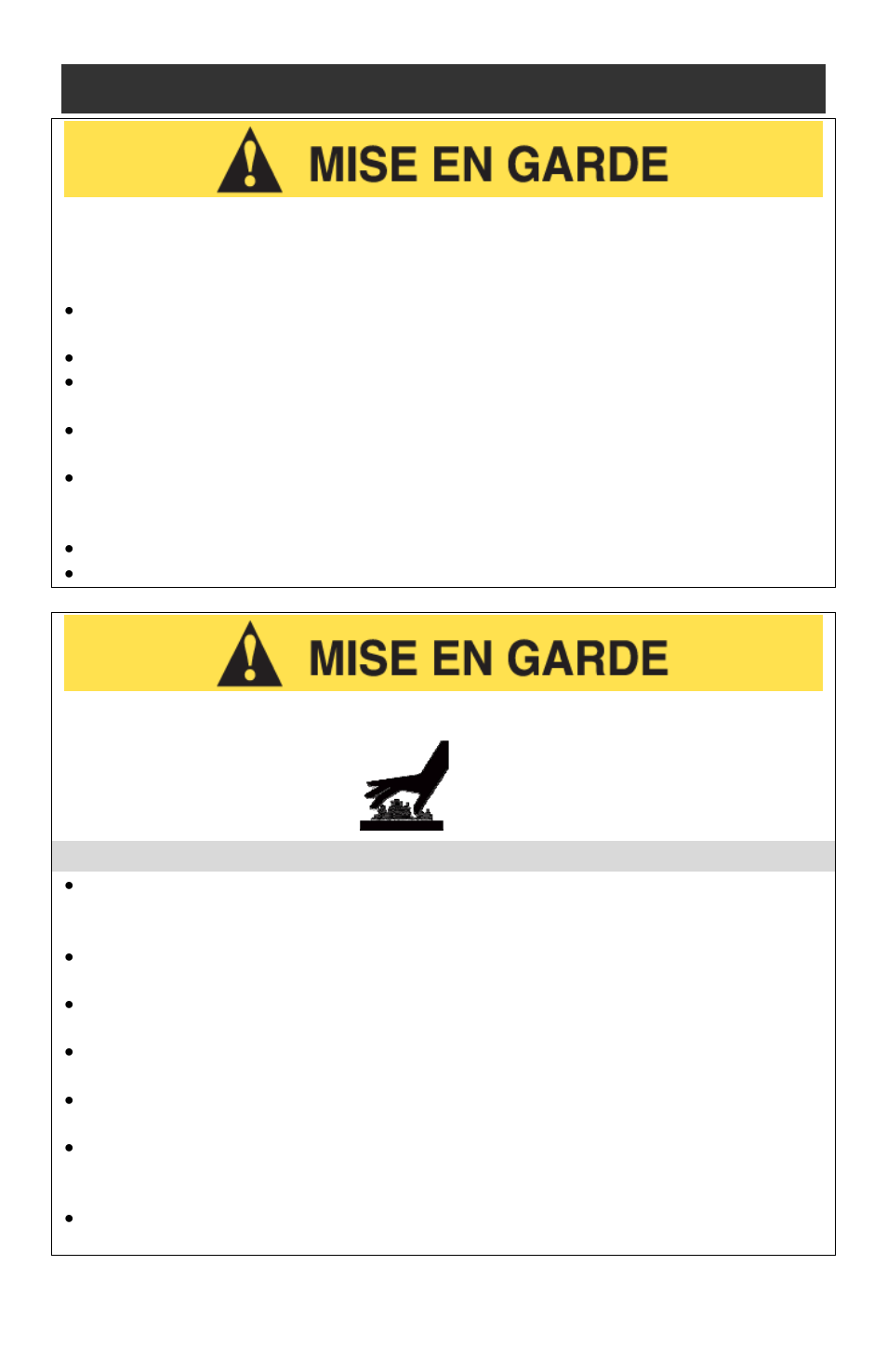 Précautions liées à la chaleur, Mises en garde importantes | West Bend L5563G User Manual | Page 10 / 24