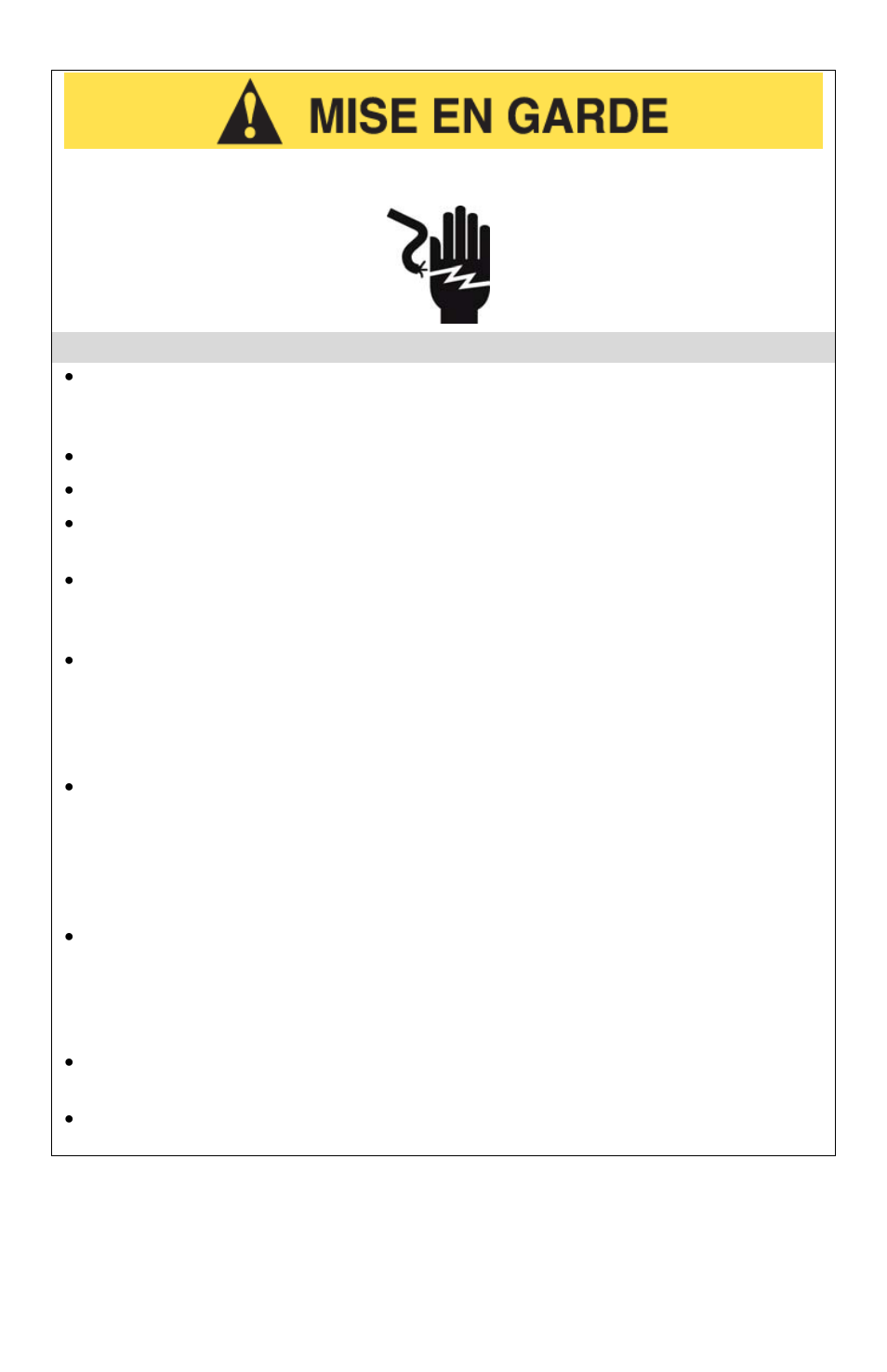 Précautions liées à l’électricité | West Bend L5563G User Manual | Page 11 / 24