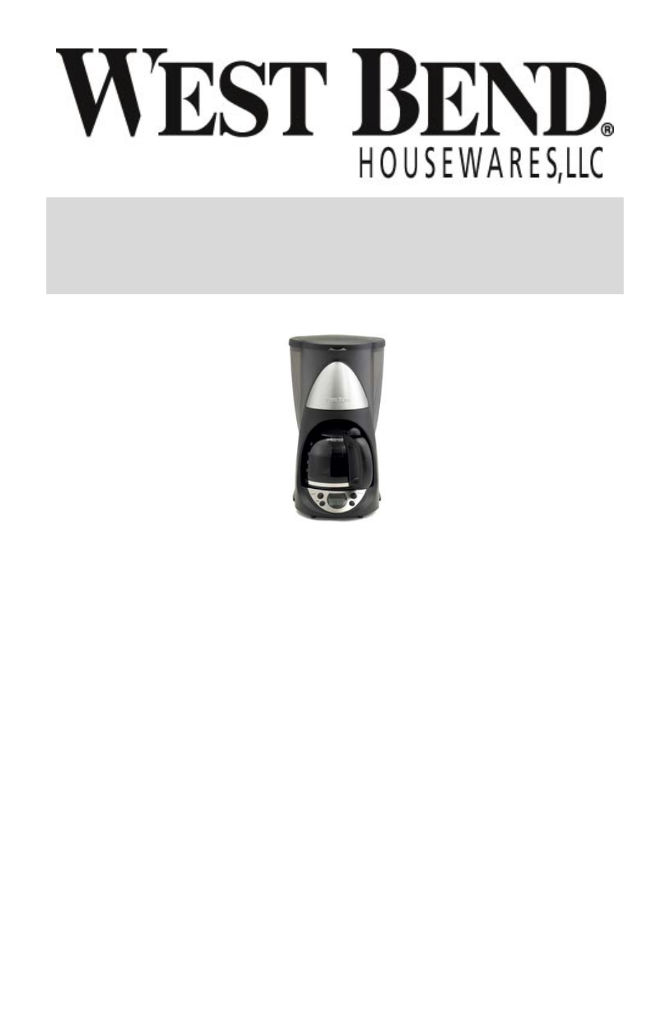 Cafetera de goteo, Con capacidad para 10 tazas | West Bend L5563G User Manual | Page 17 / 24