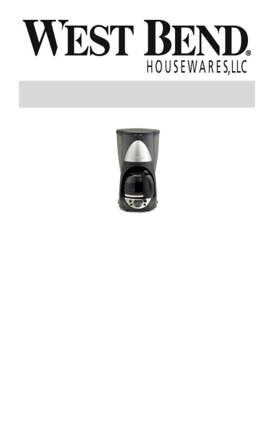 Cafetière 10 tasses, Manuel d’instructions | West Bend L5563G User Manual | Page 9 / 24