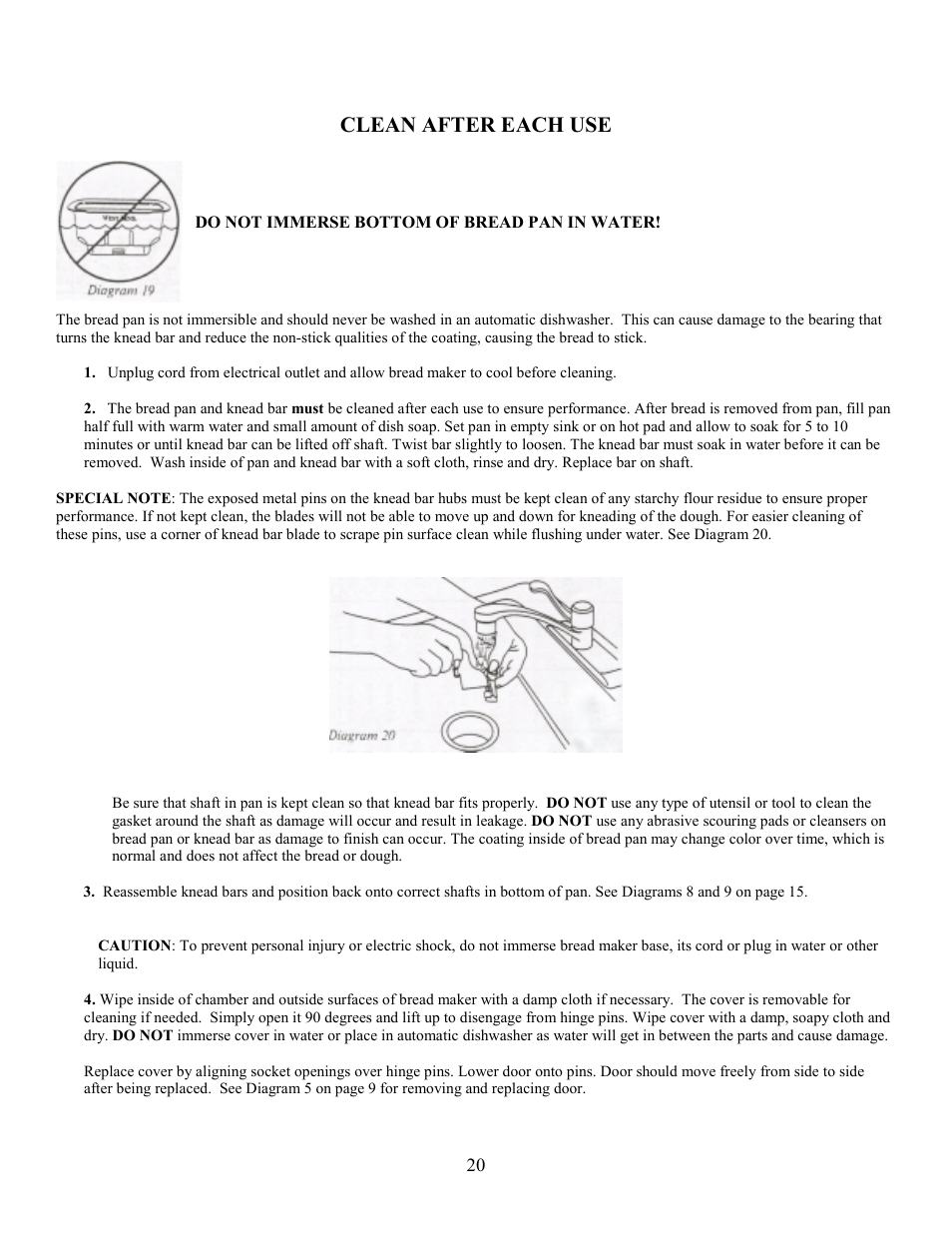 Clean after each use | West Bend L4854 User Manual | Page 21 / 56