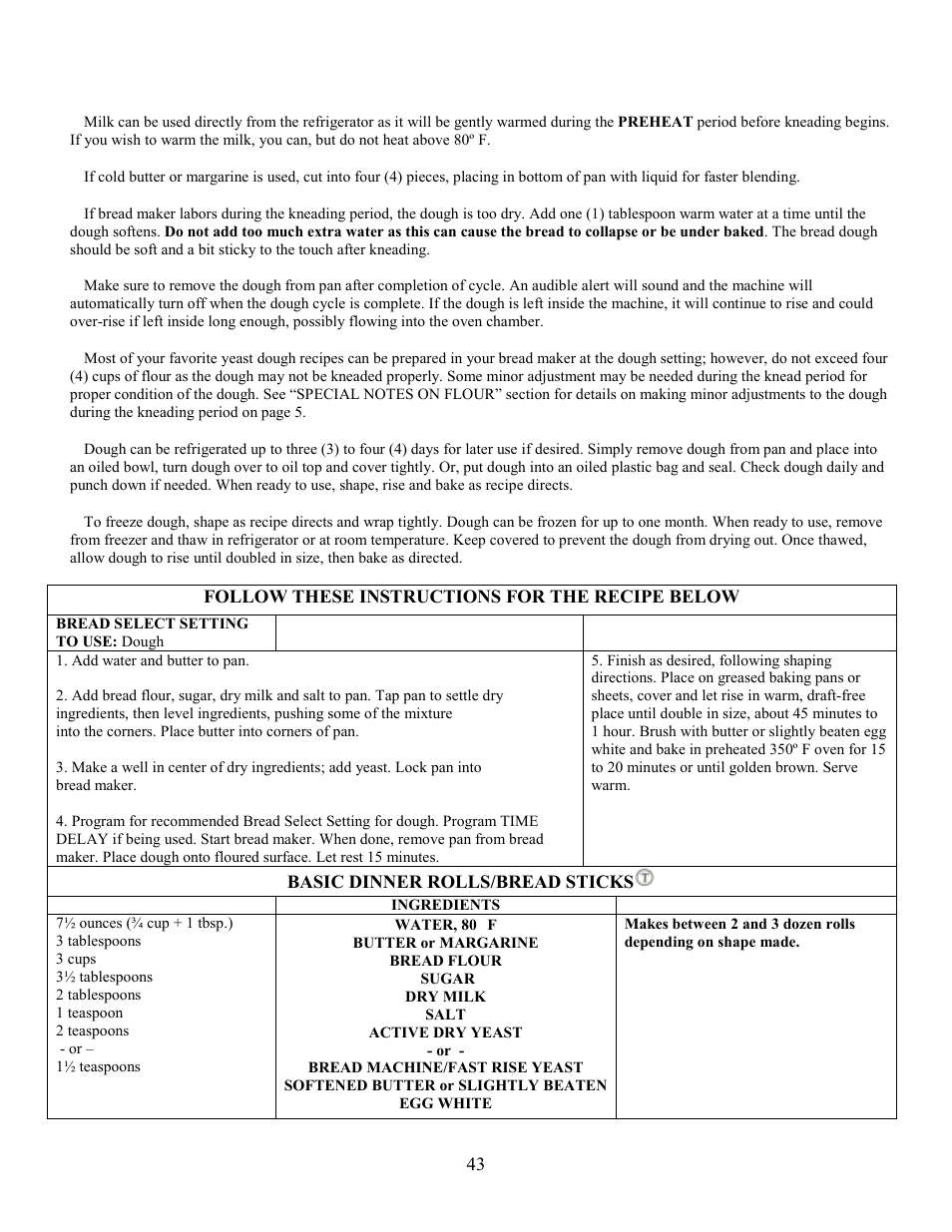 West Bend L4854 User Manual | Page 44 / 56