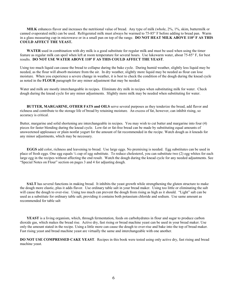 West Bend L4854 User Manual | Page 7 / 56