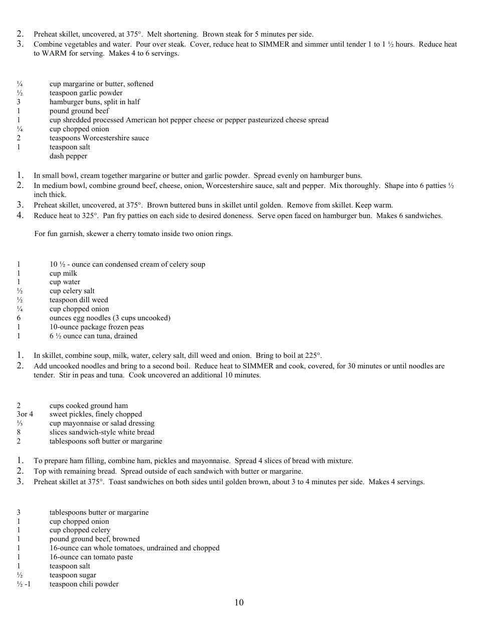 West Bend 72000 User Manual | Page 10 / 16