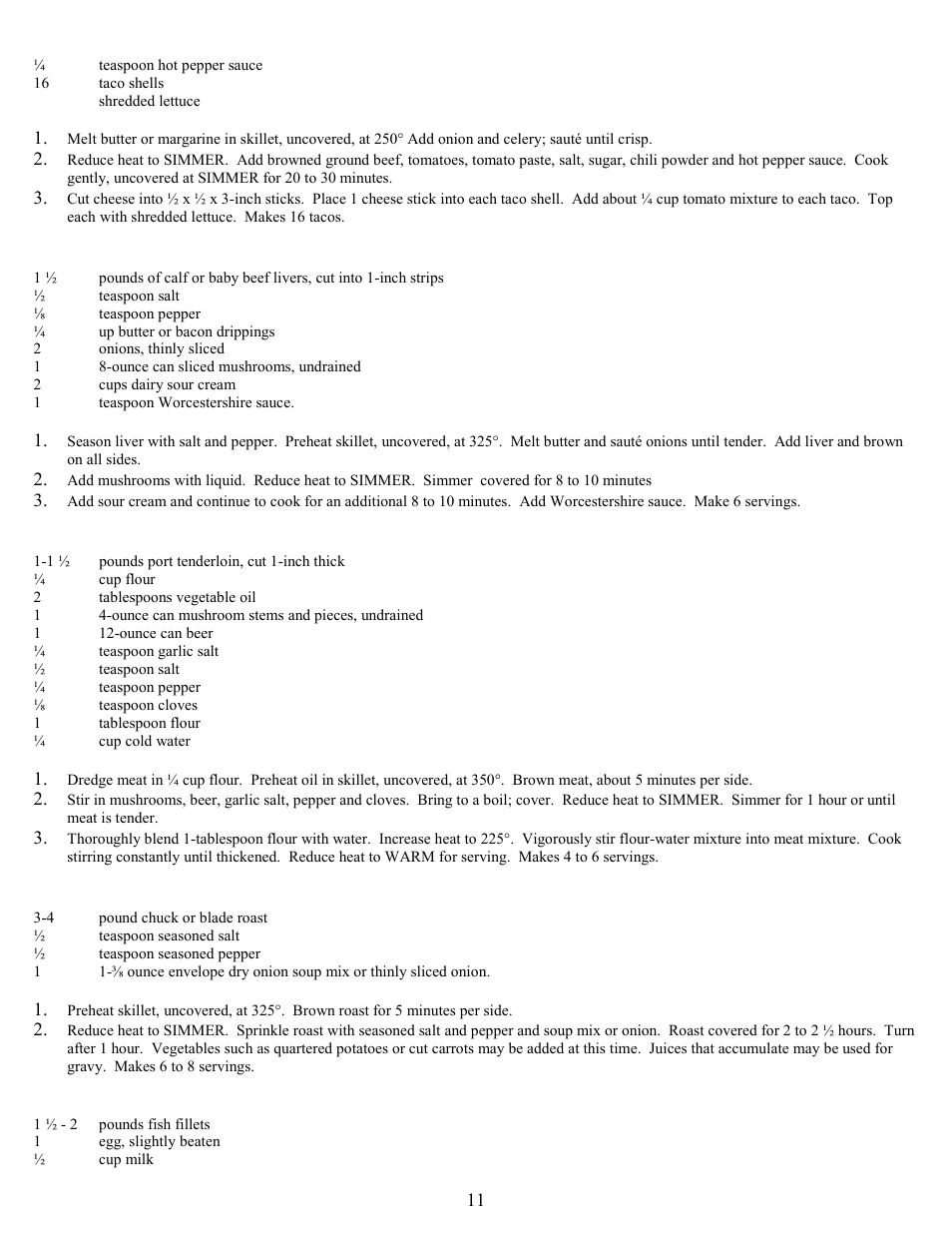 West Bend 72000 User Manual | Page 11 / 16