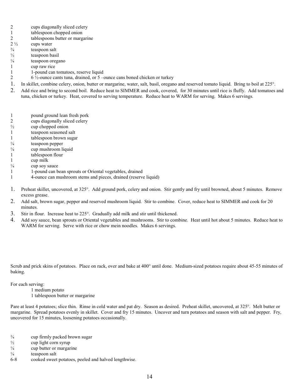 The potato patch | West Bend 72000 User Manual | Page 14 / 16