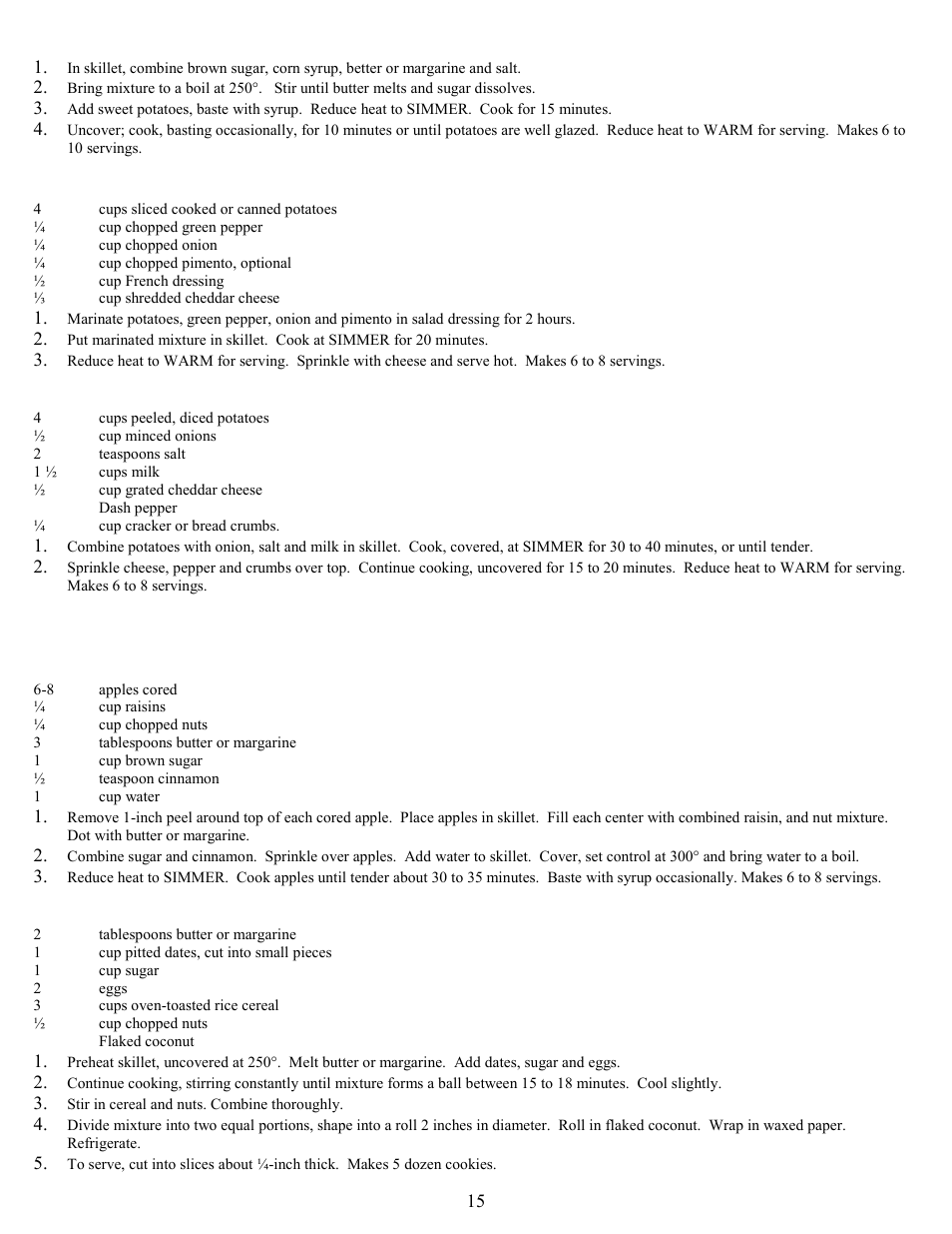 Distinctive desserts | West Bend 72000 User Manual | Page 15 / 16