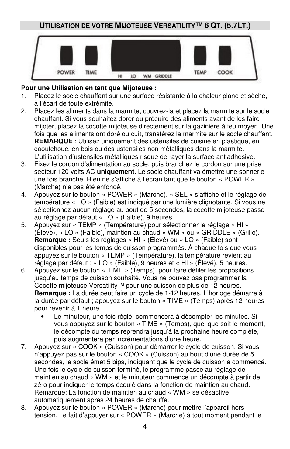 West Bend Versatility L5800 User Manual | Page 18 / 44