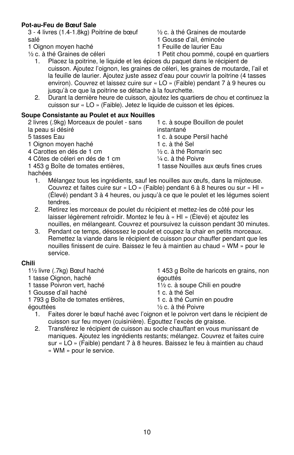 West Bend Versatility L5800 User Manual | Page 24 / 44