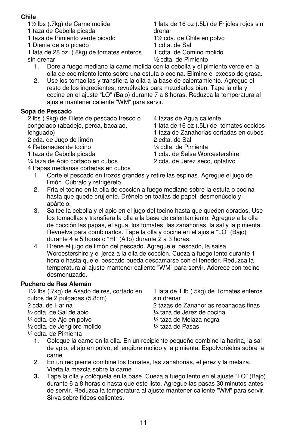 West Bend Versatility L5800 User Manual | Page 40 / 44