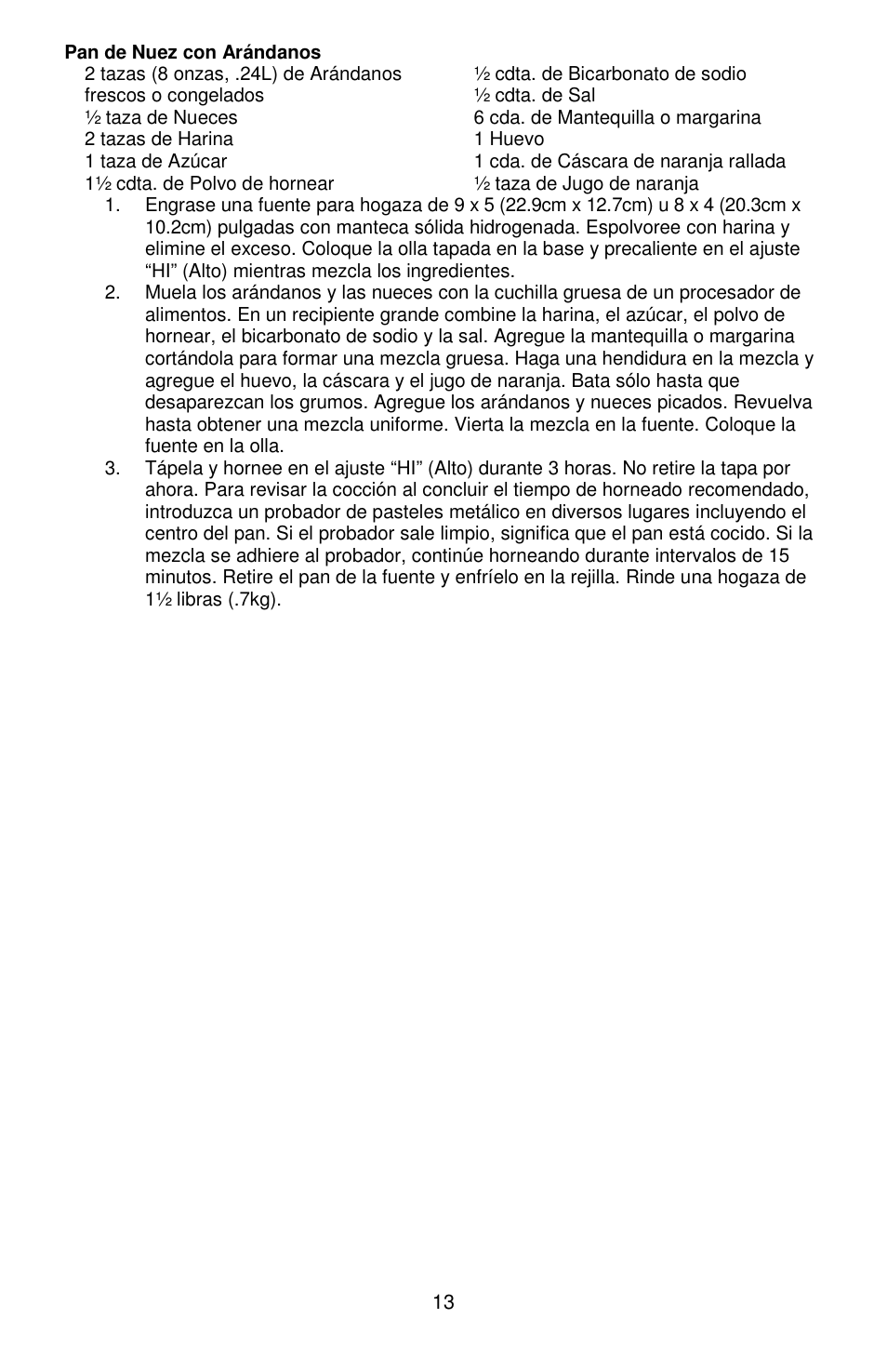 West Bend Versatility L5800 User Manual | Page 42 / 44
