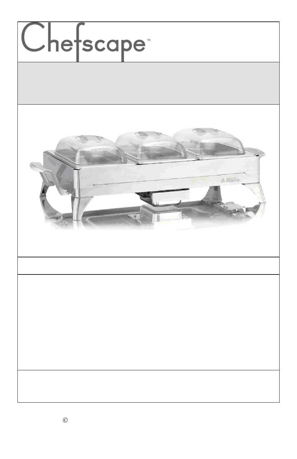 Chafer eléctrico de buffet, Plancha de calentamiento | West Bend L5745 User Manual | Page 19 / 28