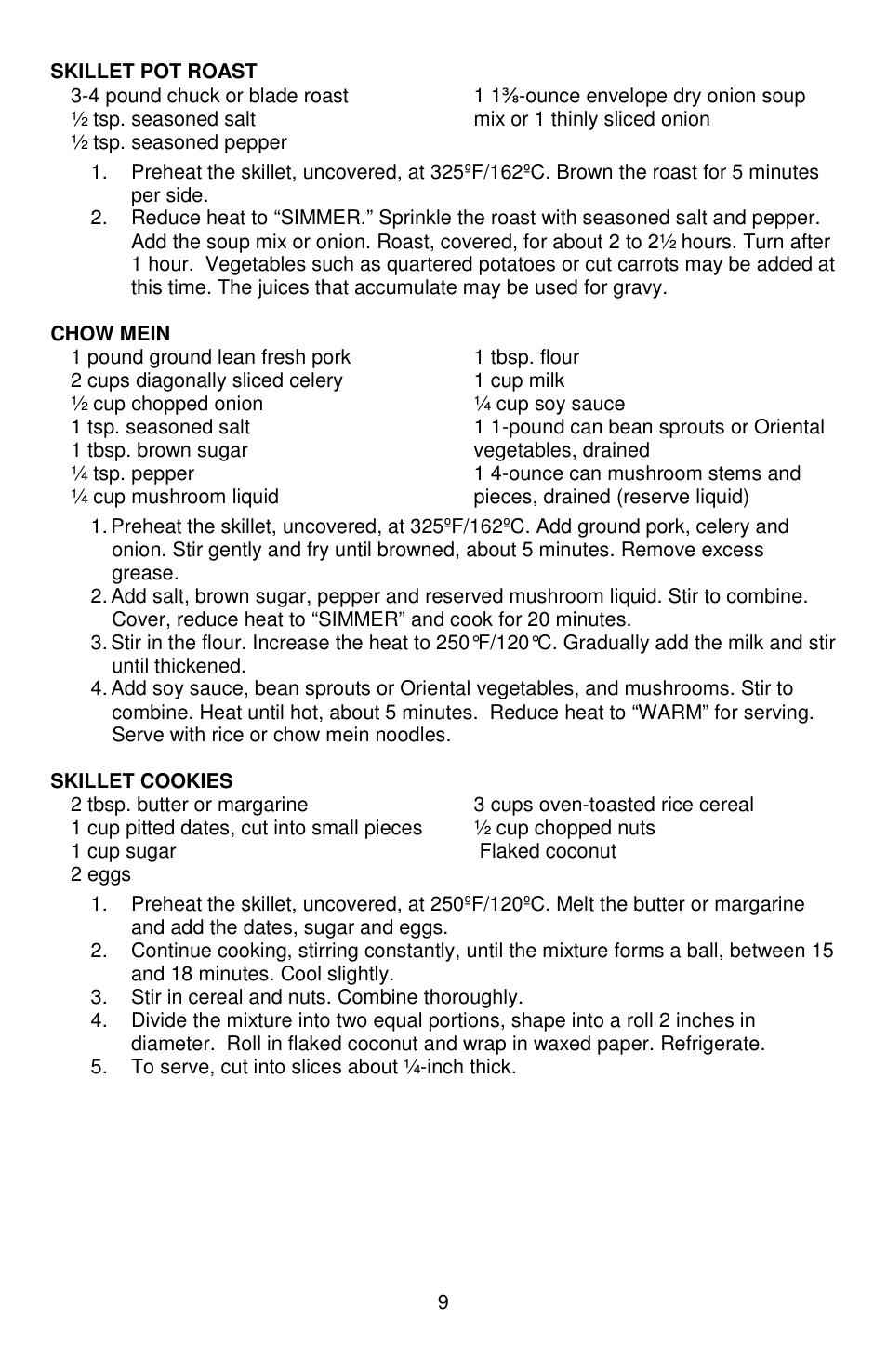 West Bend 72212 User Manual | Page 9 / 32