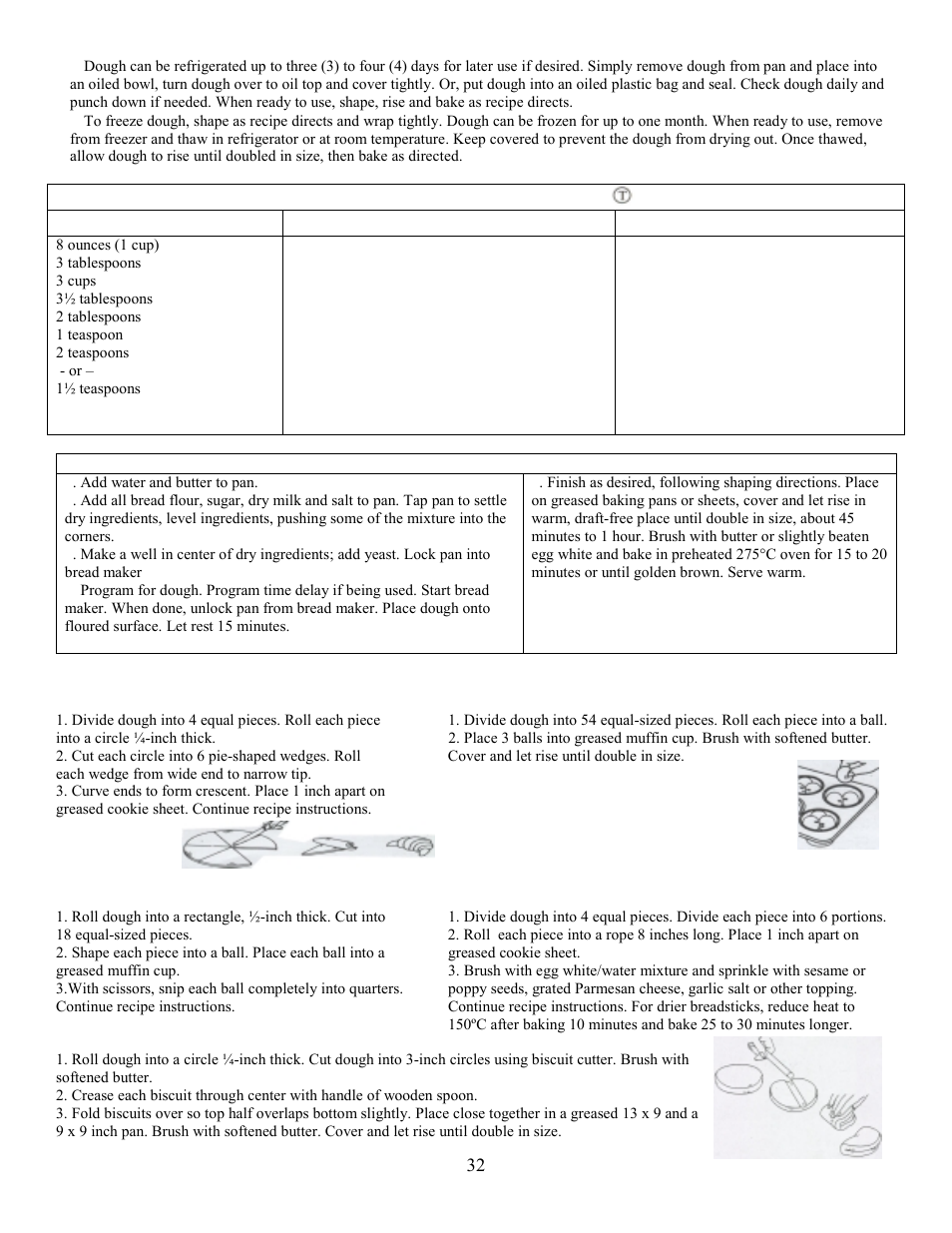 Basic dinner rolls/bread sticks | West Bend L5005 User Manual | Page 33 / 39