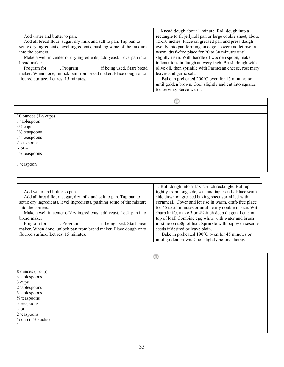 Traditional french bread, Croissants | West Bend L5005 User Manual | Page 36 / 39