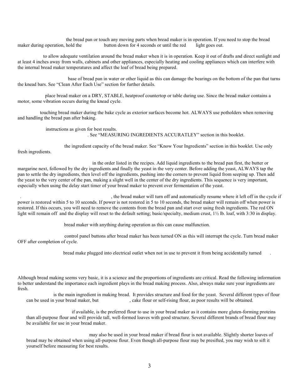 West Bend L5005 User Manual | Page 4 / 39