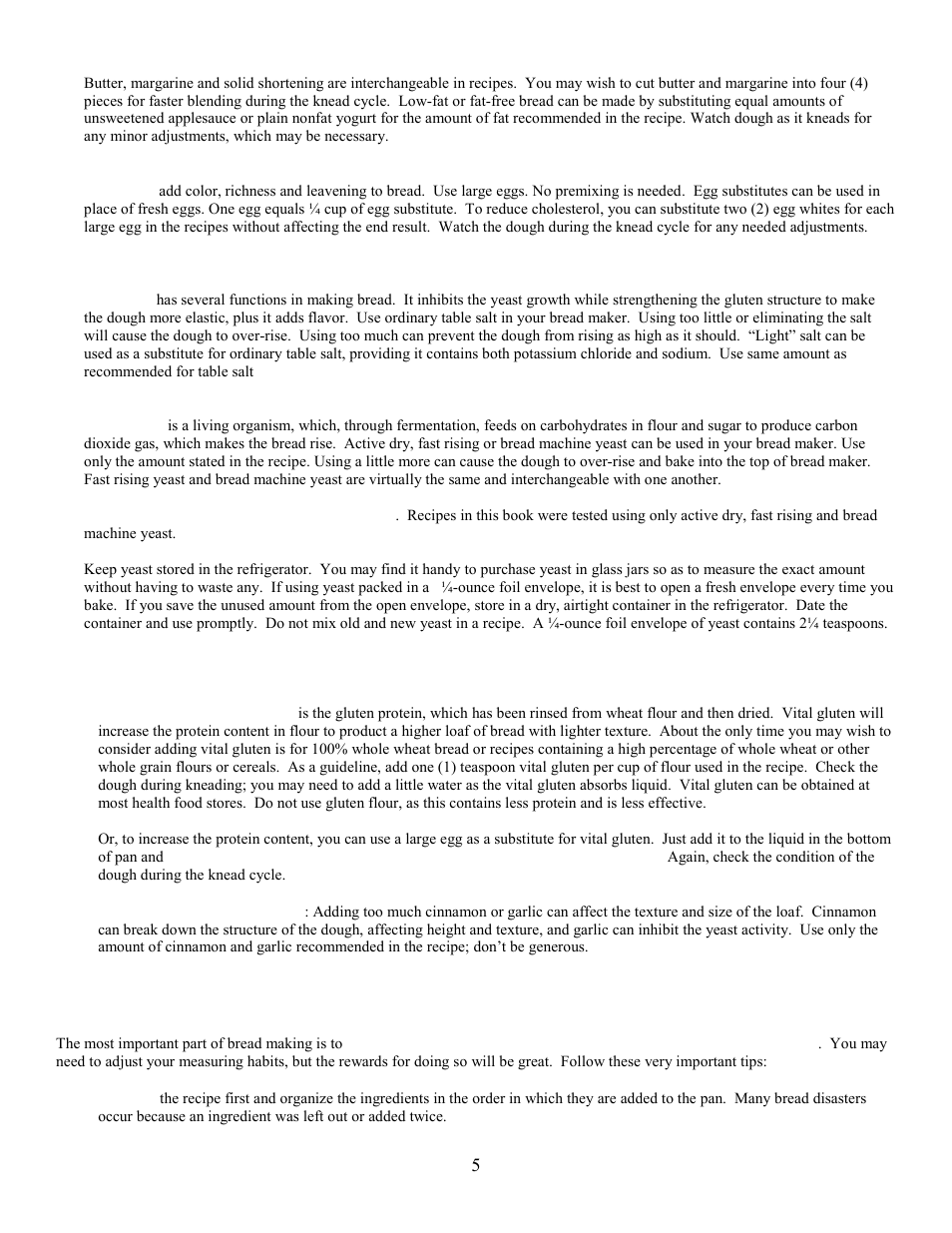 West Bend L5005 User Manual | Page 6 / 39