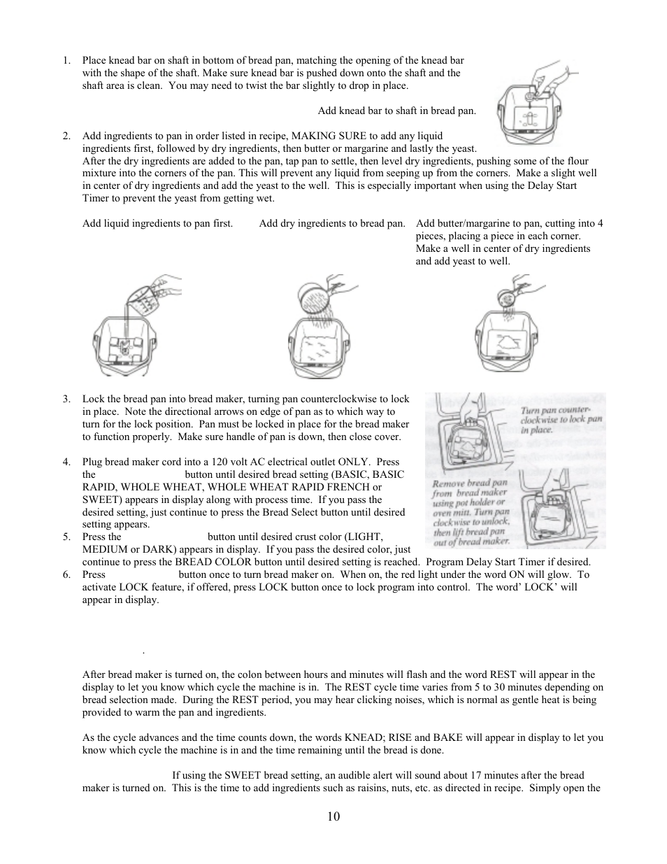 West Bend L4978 User Manual | Page 10 / 23