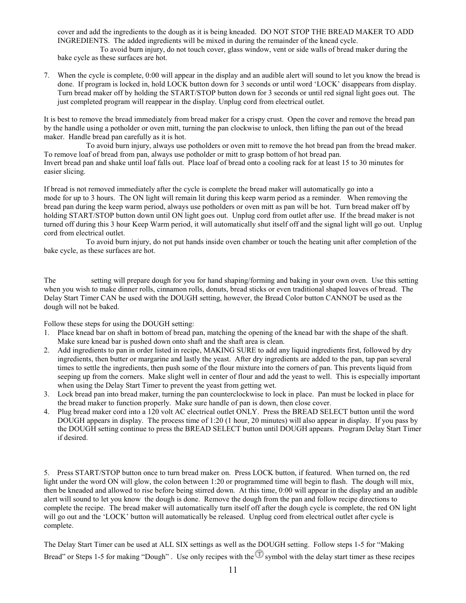 West Bend L4978 User Manual | Page 11 / 23