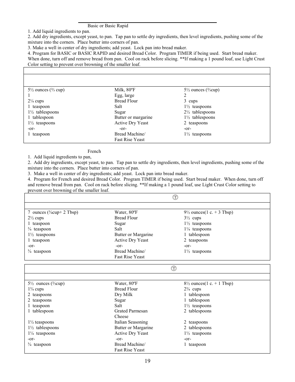 West Bend L4978 User Manual | Page 19 / 23