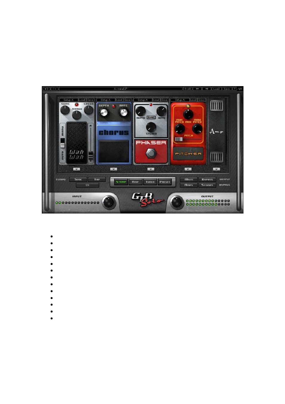 3 stomps page | Waves Guitar Tone Processor GTR Solo User Manual | Page 9 / 29