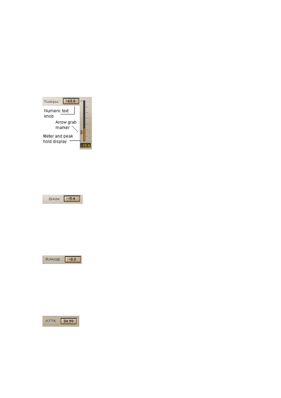 Chapter 4 – linmb controls and displays, Controls, Individual band controls | Threshold, Gain, Range, Attack, Release | Waves Linear-Phase MultiBand Software Audio Processor User Manual | Page 10 / 27