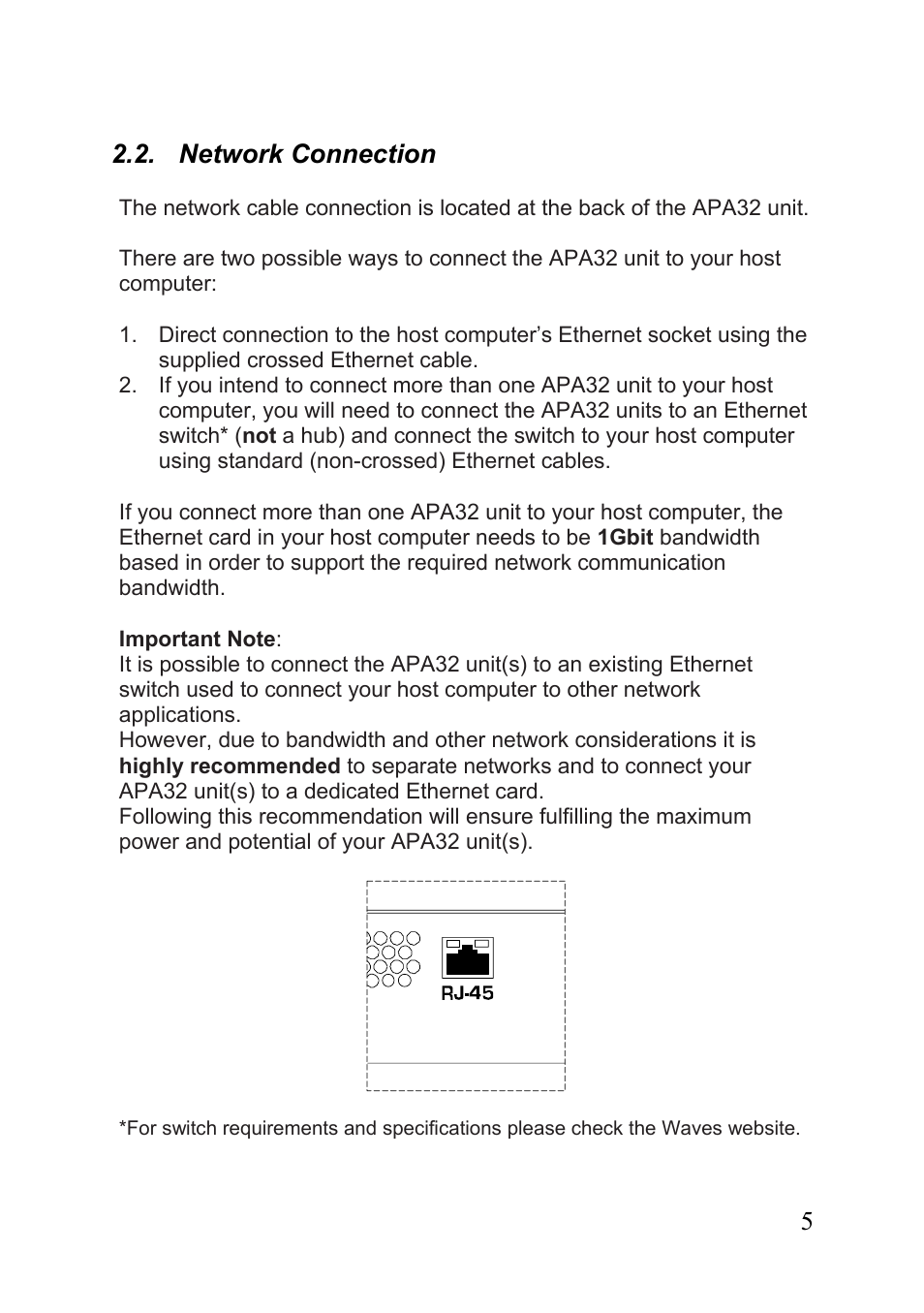 Waves APA32 User Manual | Page 6 / 13