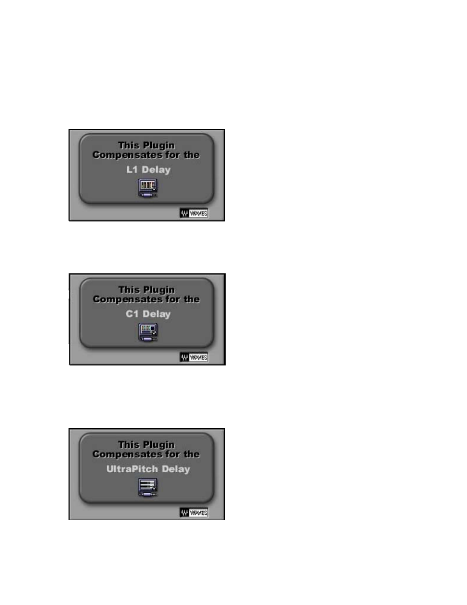 L1-dla, c1-dla and ultrapitch–dla, L1-dla, C1-dla | Ultrapitch-dla | Waves Software Audio Processor DLA User Manual | Page 4 / 6