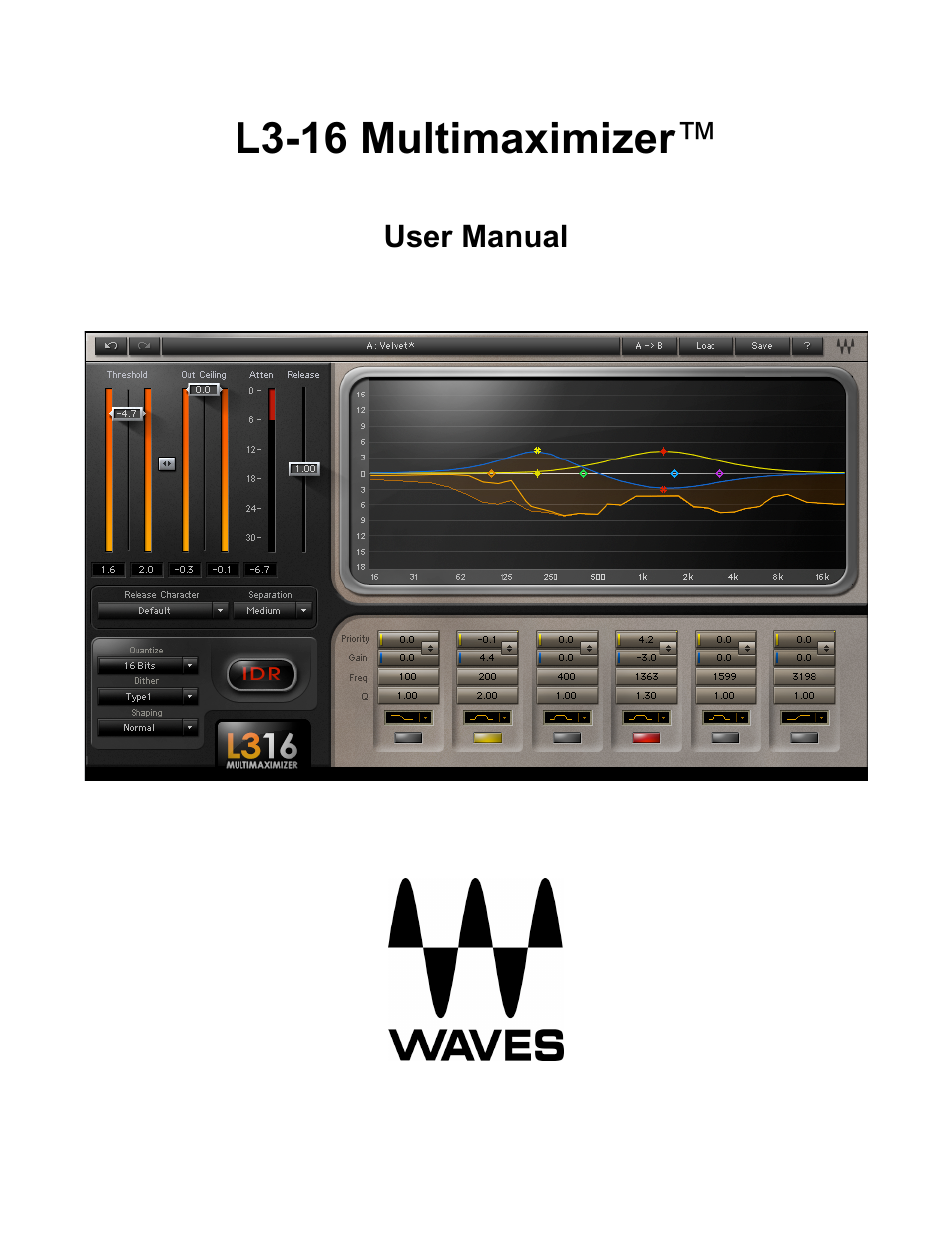 Waves Multimaximizer L3-16 User Manual | 23 pages