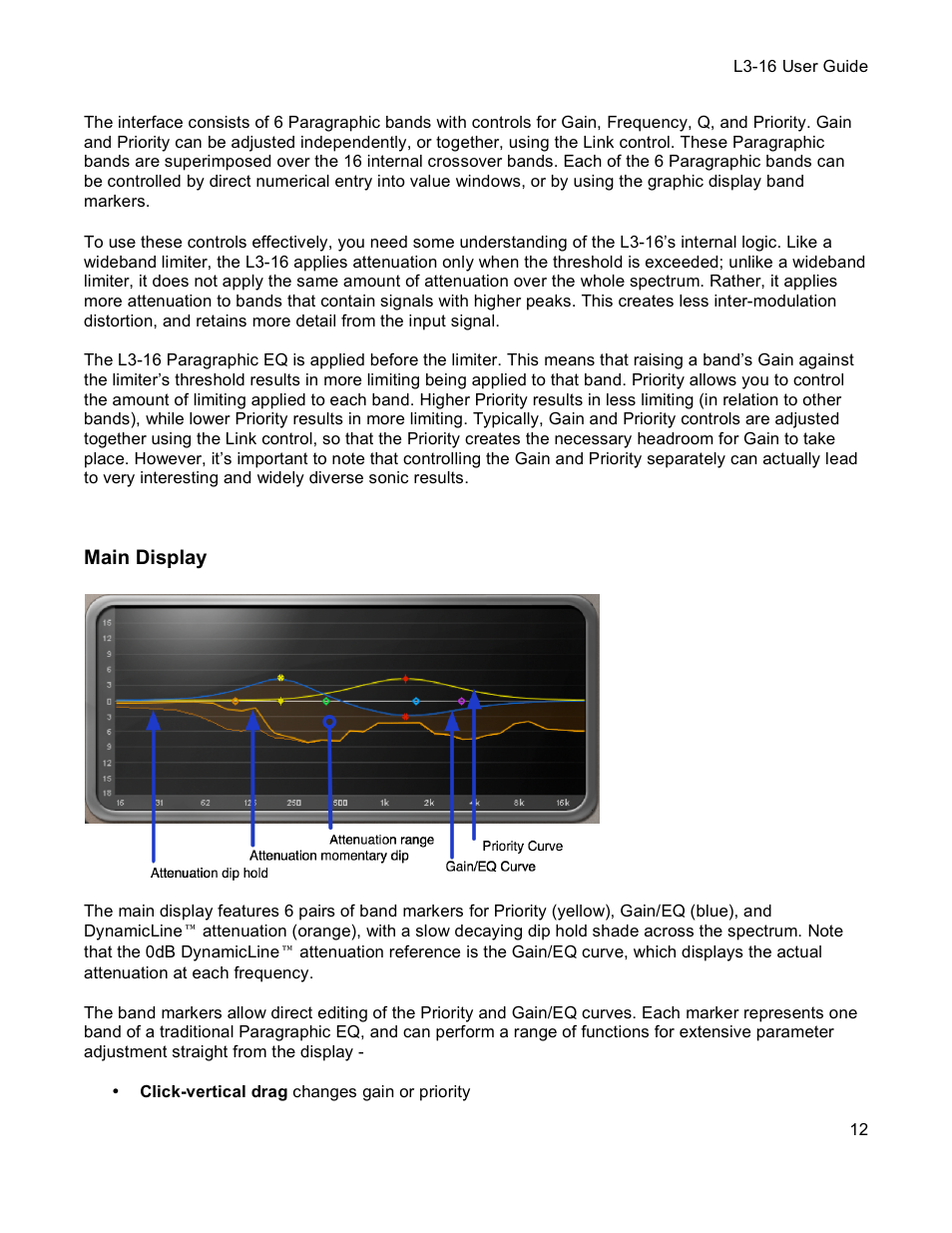 Main display | Waves Multimaximizer L3-16 User Manual | Page 12 / 23