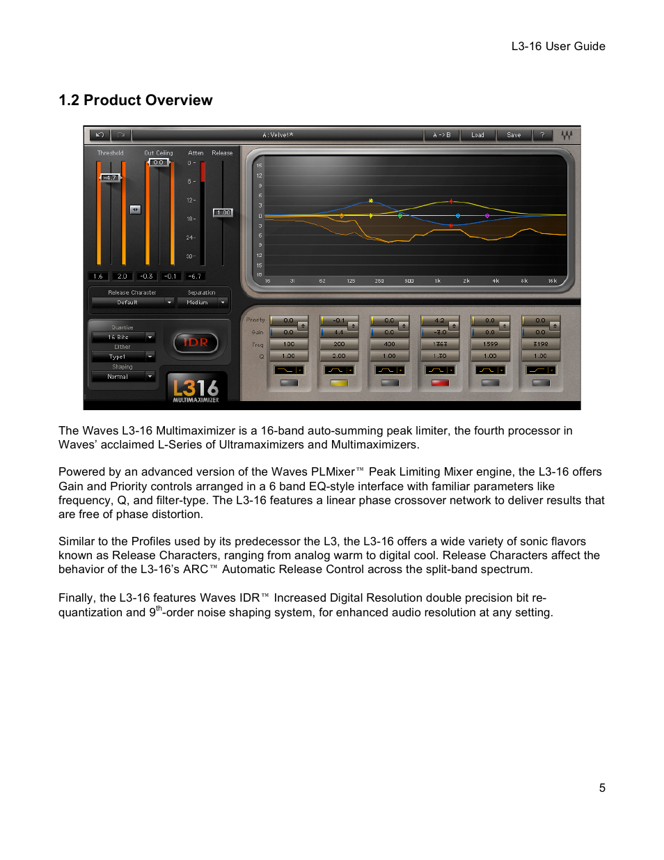 2 product overview | Waves Multimaximizer L3-16 User Manual | Page 5 / 23