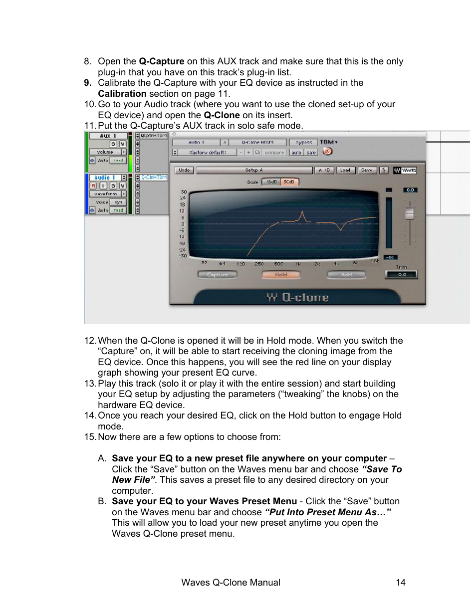 Waves EQ Sampling System Q-Clone User Manual | Page 14 / 34