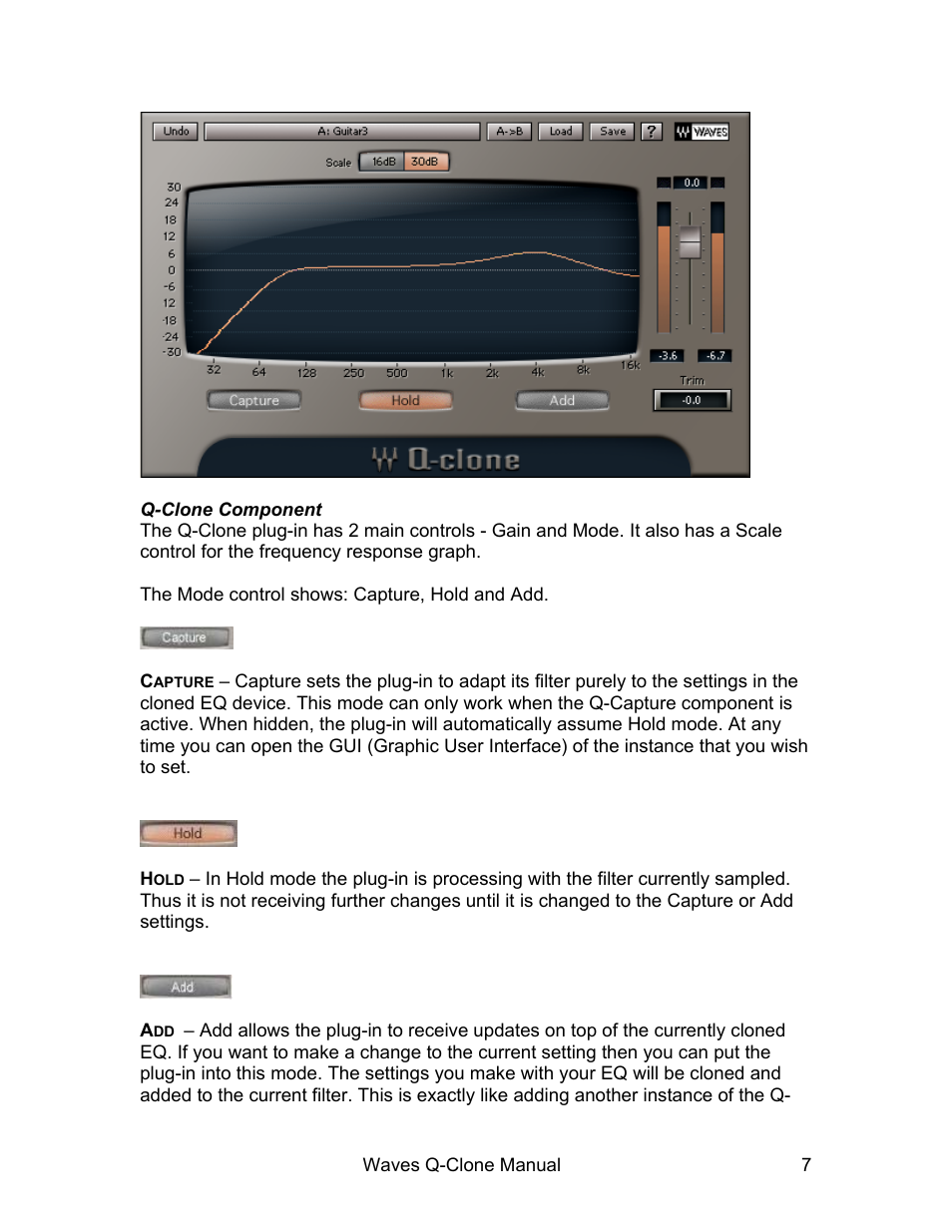 Waves EQ Sampling System Q-Clone User Manual | Page 7 / 34