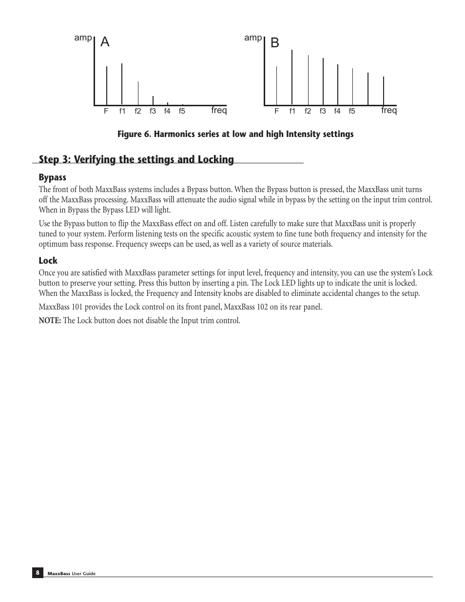 Step 3: verifying the settings and locking | Waves MaxxBass 102 User Manual | Page 12 / 18