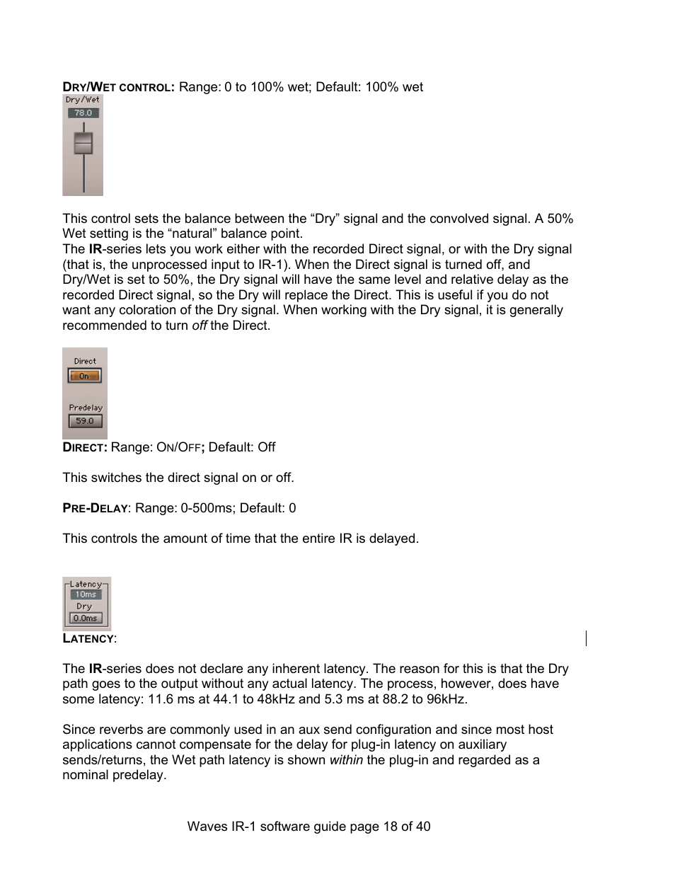 Waves Parametric Convolution Reverb IR-L User Manual | Page 18 / 40