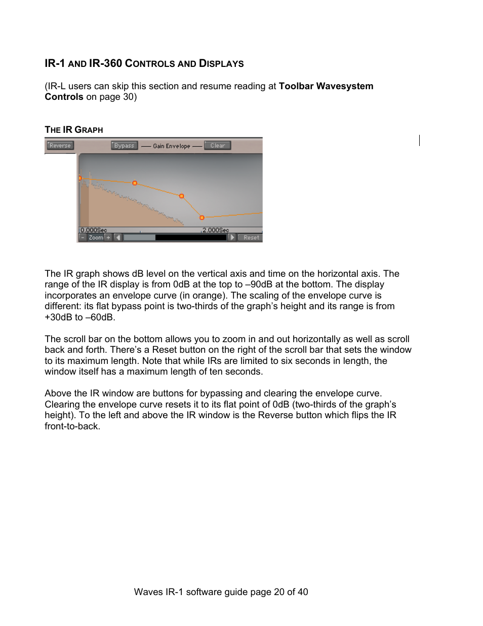 Waves Parametric Convolution Reverb IR-L User Manual | Page 20 / 40