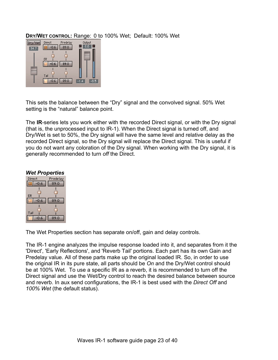 Waves Parametric Convolution Reverb IR-L User Manual | Page 23 / 40