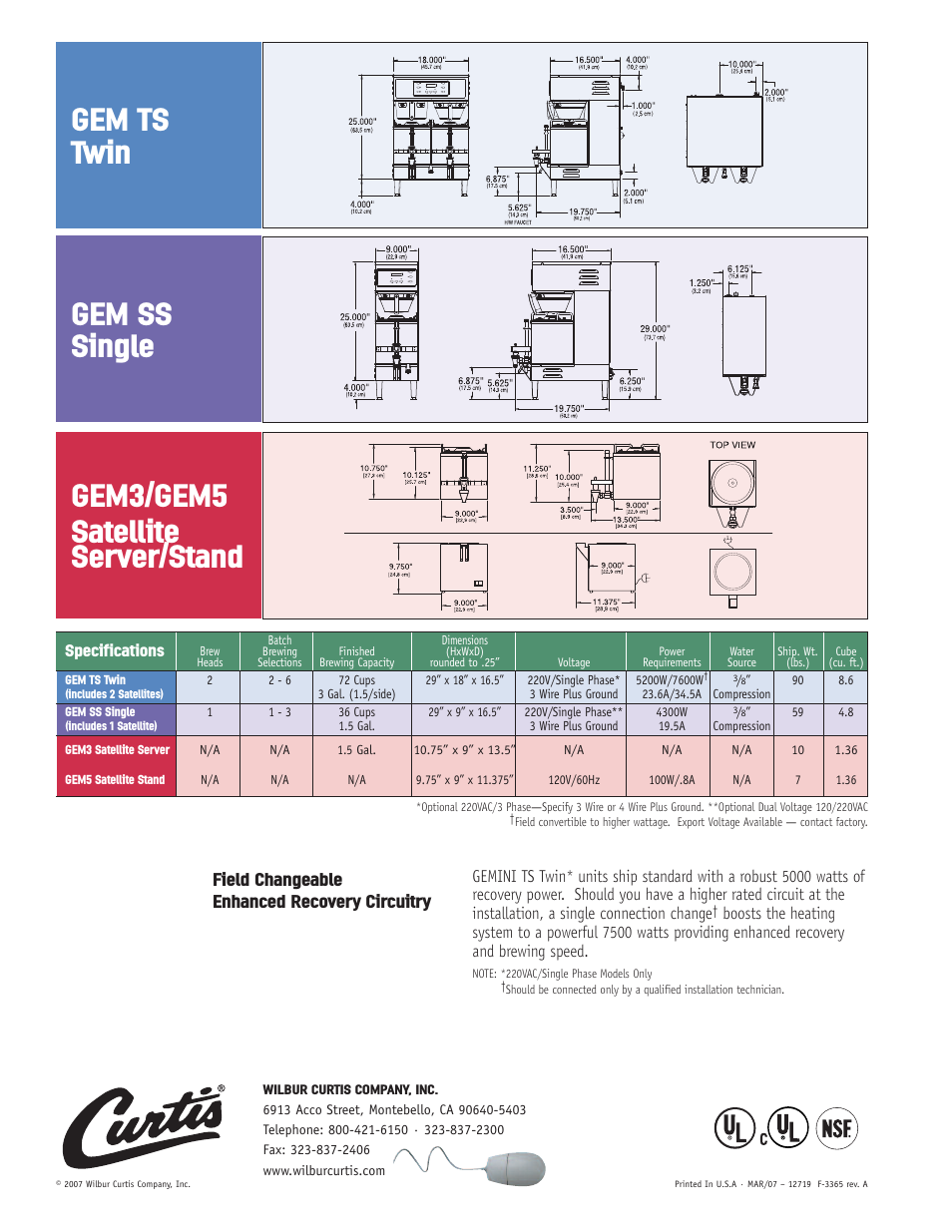 Field changeable enhanced recovery circuitry | Wibur Curtis Company EMTS TWIN User Manual | Page 4 / 4