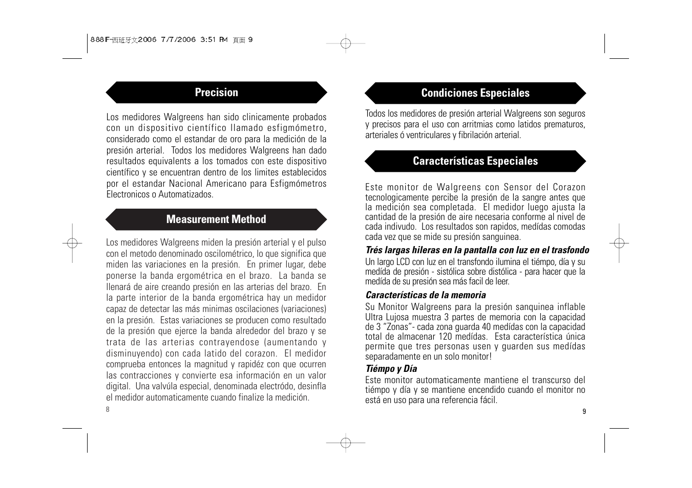 Walgreens BD-1234W User Manual | Page 20 / 30