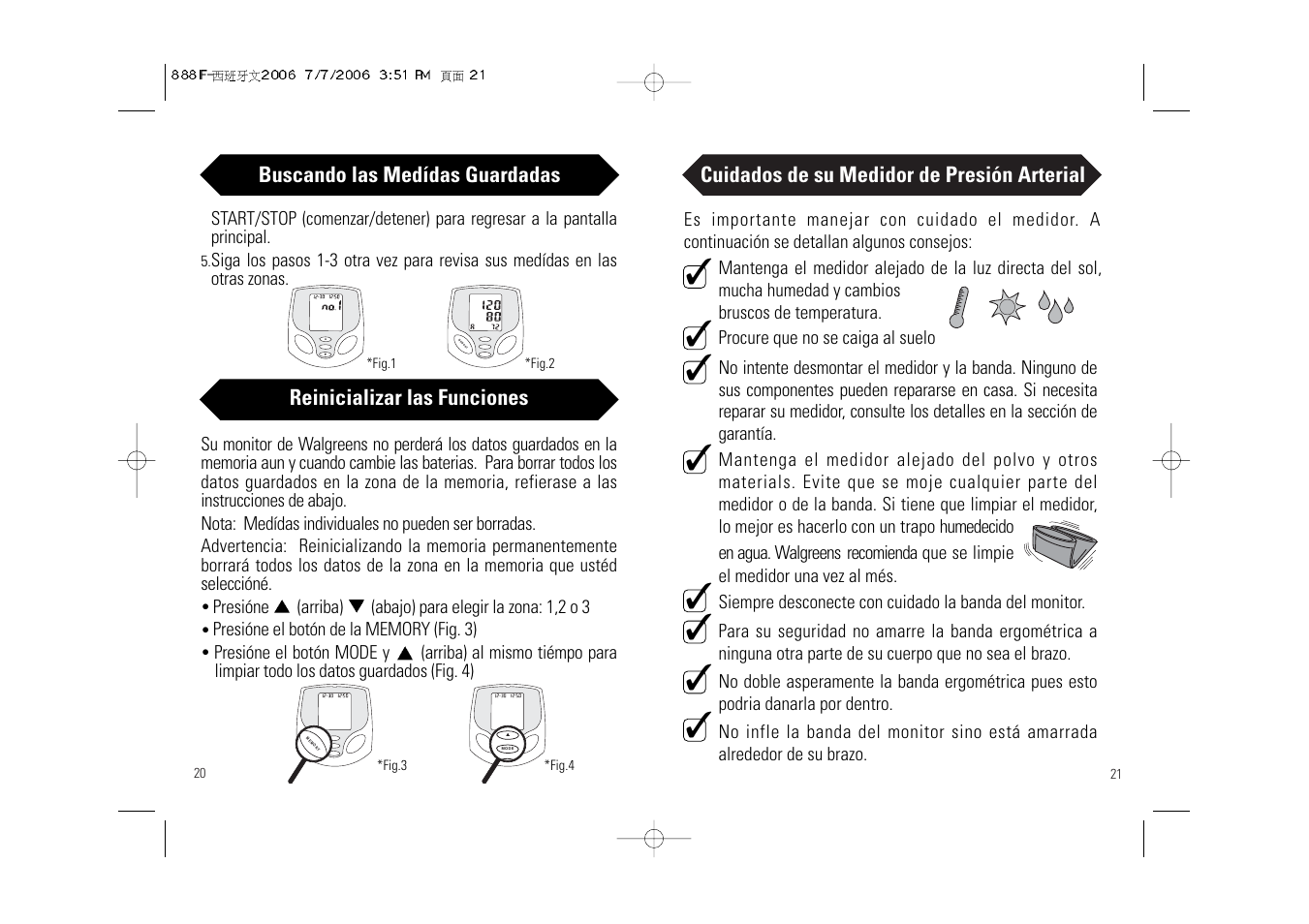 Walgreens BD-1234W User Manual | Page 26 / 30