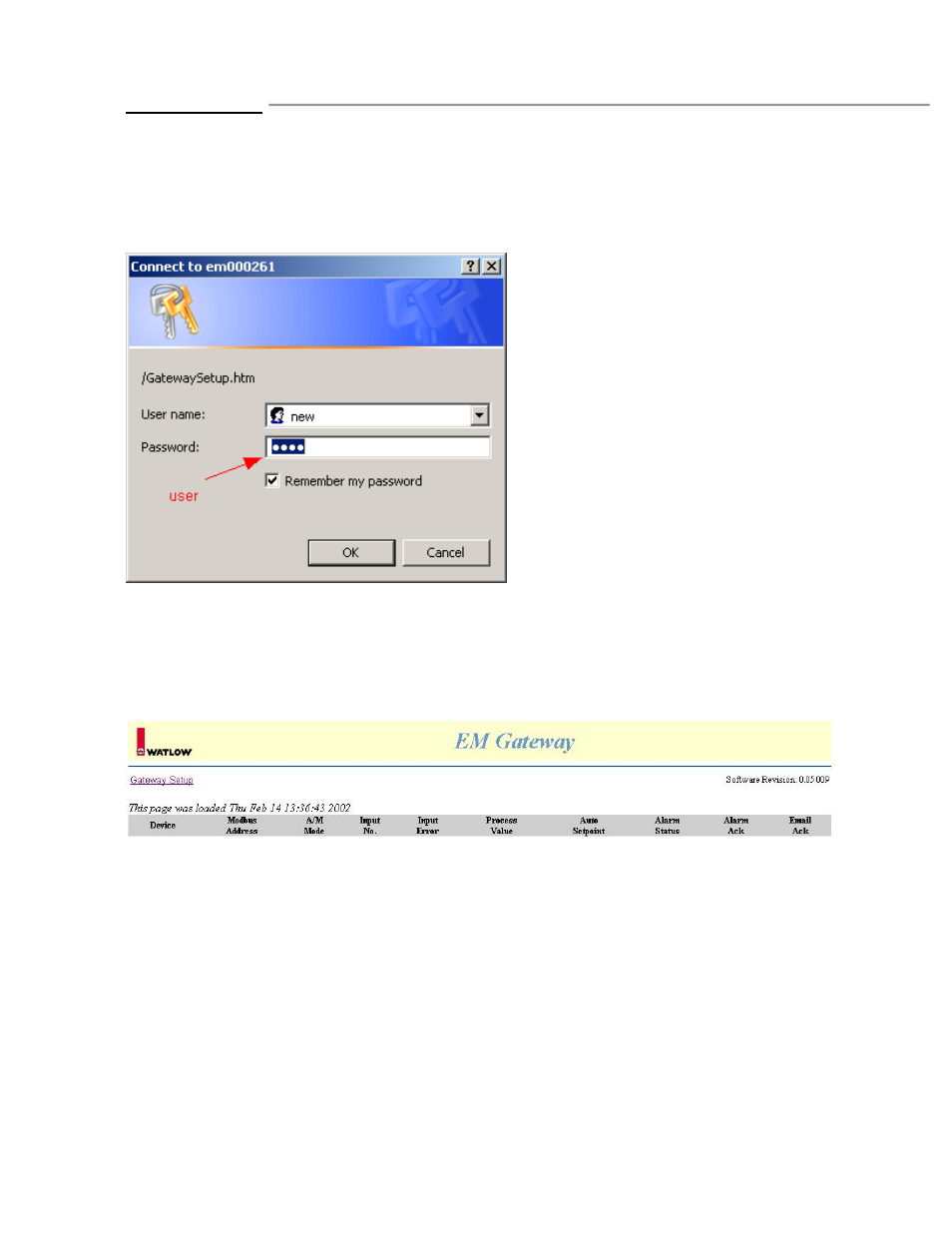 Chapter four, Html pages | Watlow EM Gateway User Manual | Page 10 / 28