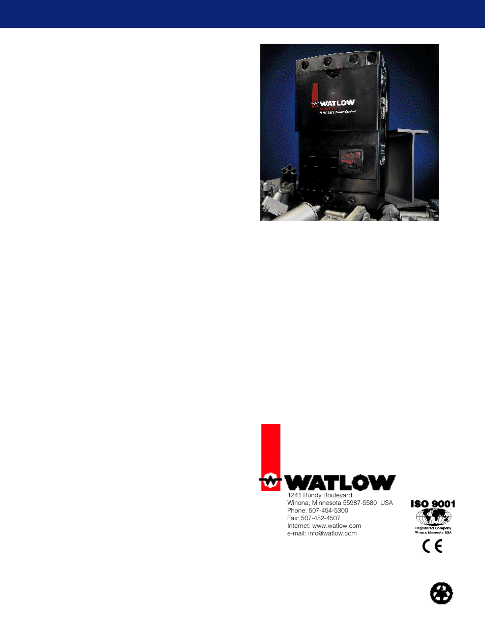 Watlow Electric Power Series User Manual | 4 pages