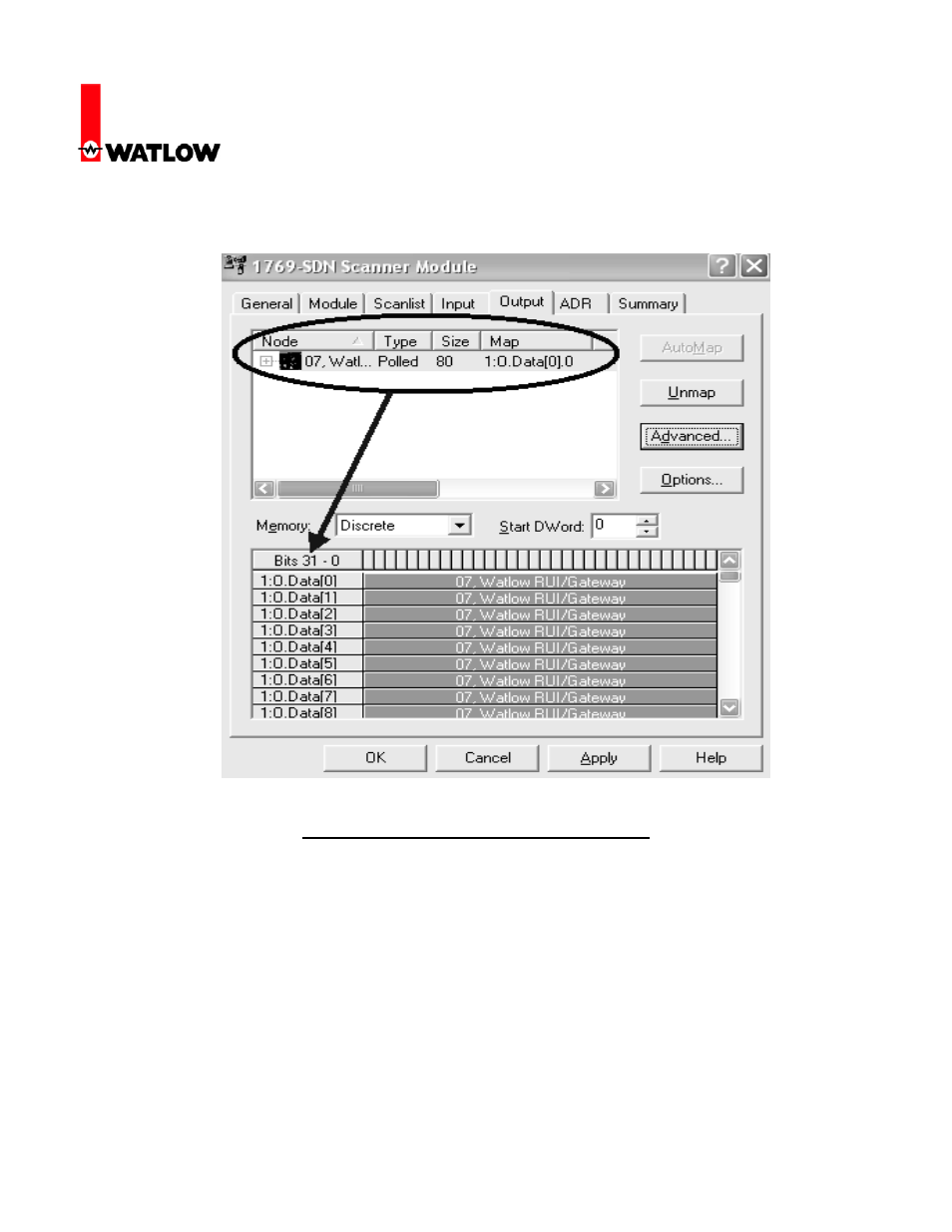 Rui/gateway & devicenet, Configuration of the rui/gateway | Watlow Electric Gateway & DeviceNet User Manual | Page 9 / 21