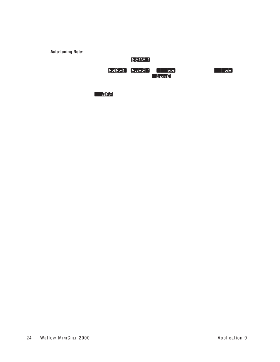 Watlow MINICHEF Convection Oven Application User Manual | Page 26 / 40