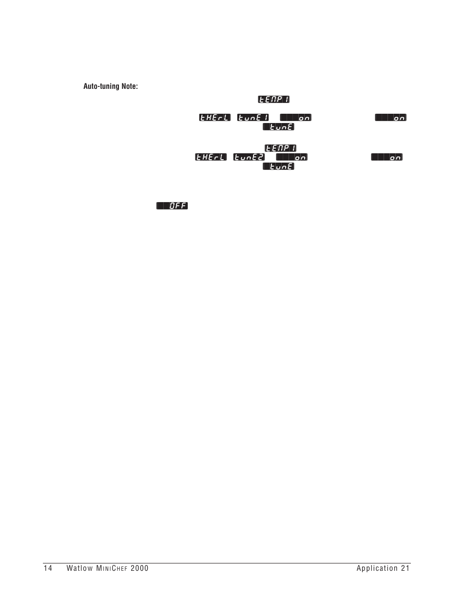 Watlow MINICHEF 2000 Griddle Applications User Manual | Page 15 / 46