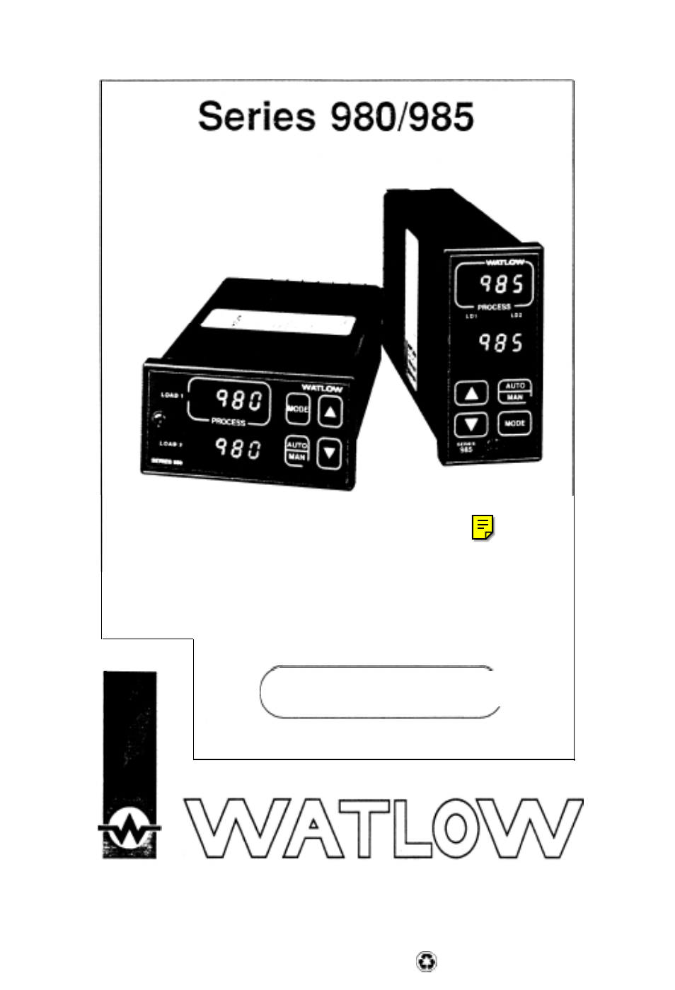 Watlow Electric Micro-Based Autotuning Control SERIES 980/985 User Manual | 47 pages