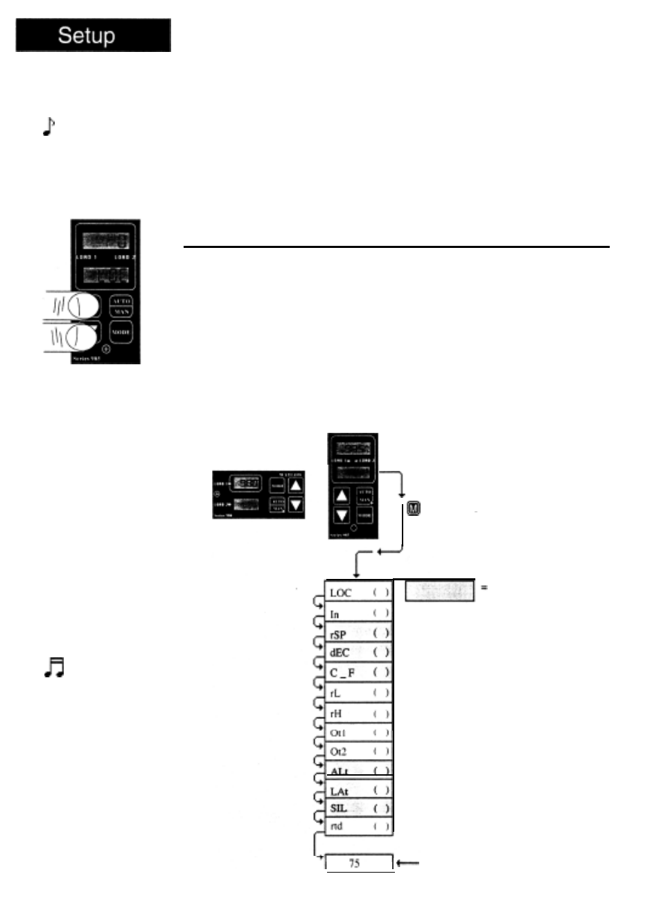 Ch 4 - setup, Chapter 4, Entering the set up menu | The set up menu, Chapter, How to setup the series, Entering the setup menu | Watlow Electric Micro-Based Autotuning Control SERIES 980/985 User Manual | Page 24 / 47