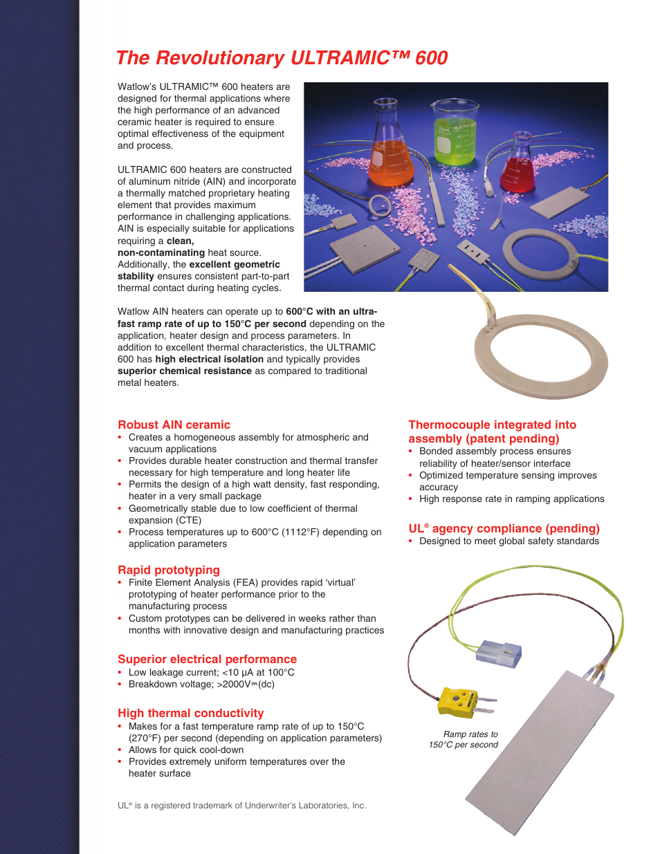 The revolutionary ultramic 600, The revolutionary ultramic™ 600 | Watlow Electric ULTRAMIC 600 User Manual | Page 2 / 6