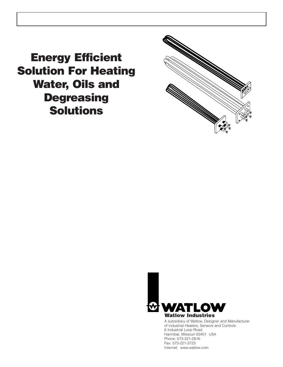 Watlow Electric Heater/Fan User Manual | 2 pages