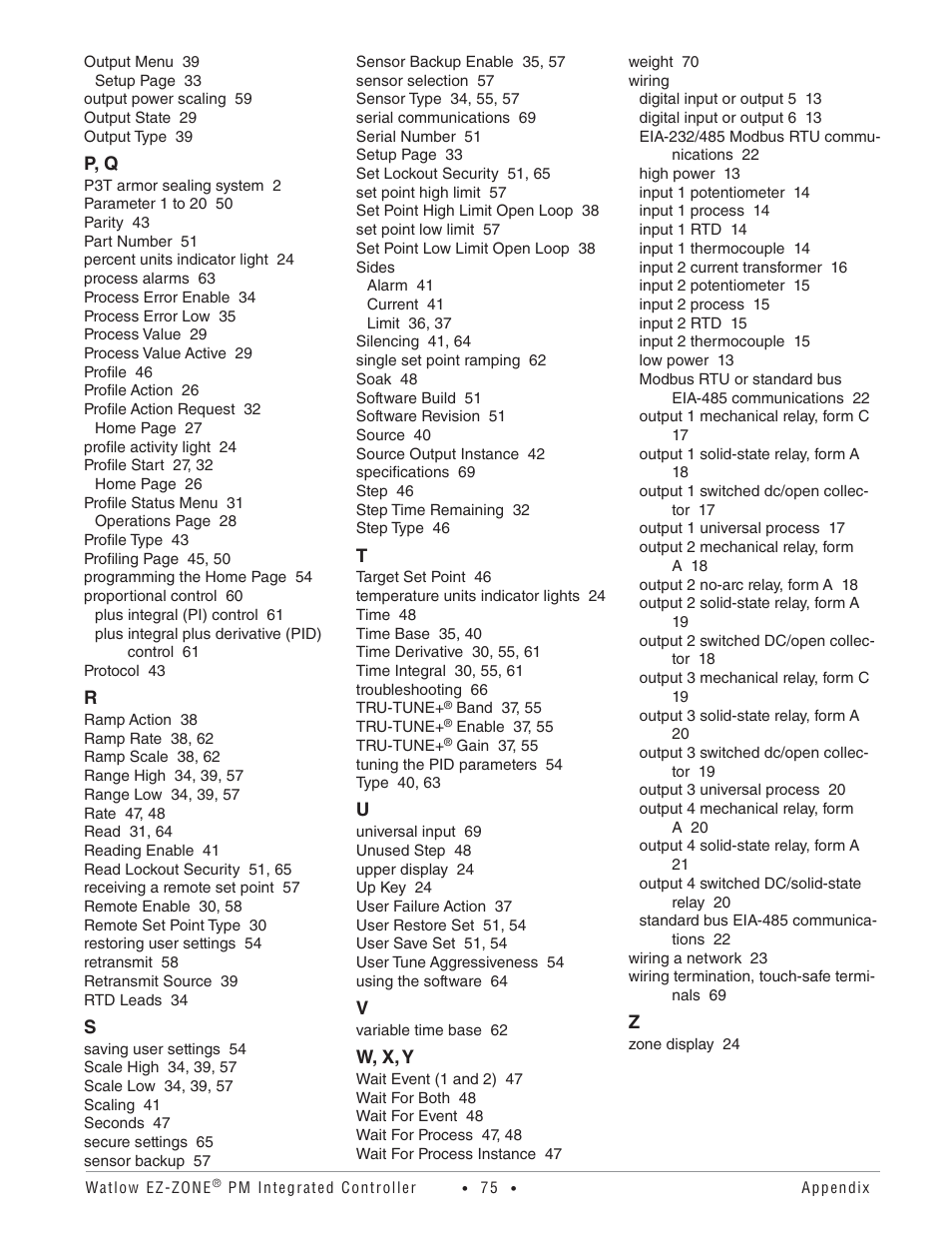 Watlow Electric Integrated Controller User Manual Rev C EZ-ZONE PM User Manual | Page 77 / 80